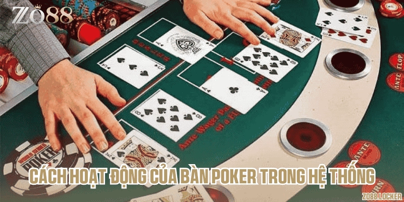 Cách hoạt động của bàn Poker trong hệ thống