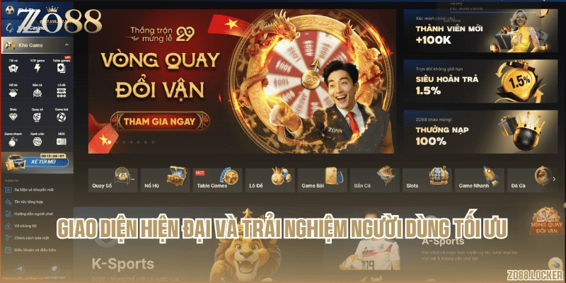 Giao diện hiện đại và trải nghiệm người dùng tối ưu