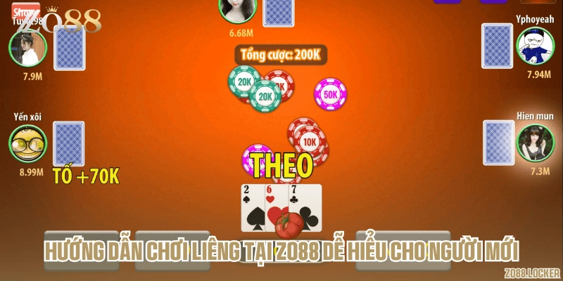 Hướng dẫn chơi Liêng tại Zo88 dễ hiểu cho người mới